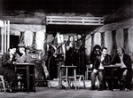 At the Everyman Theatre, Liverpool in the mid 70s with Mathew Kelly, Julie Walters and Peter Postlethwaite.