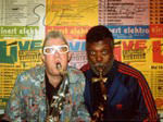 Early 90s: With Big Jay McNeely in Germany