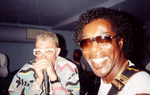 Mid 90s: With Buddy Guy at his club, Legends in Chicago