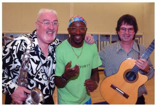 Gaz Gaskell and Mike White with TV's Mr Motivator - 4th November 2003